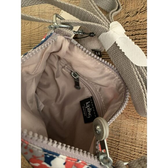 NWT New Kipling AC7906 Keiko Crossbody Mini Bag Polyester Autumnal Field Multi - Picture 4 of 5